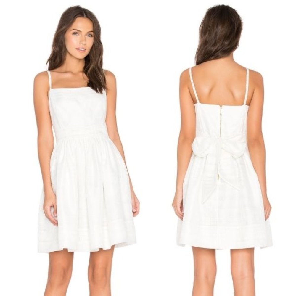 Kate Spade Size 2 White Ribbon Bow Dress